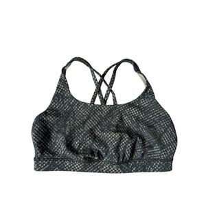 Lululemon Energy Sports Bras Size 12 Snakeskin Green Strap